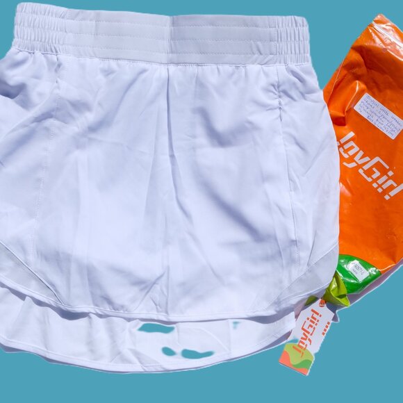 JOYGIRL WHITE TENNIS SKIRT SKORT LARGE - Picture 1 of 5